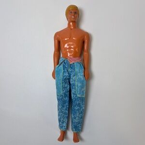 VTG Mattel Ken Classic Barbie 1983 1968 with All
American 80s Jeans Hammer Pants